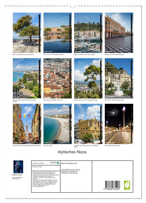 Idyllisches Nizza (CALVENDO Premium Wandkalender 2027)