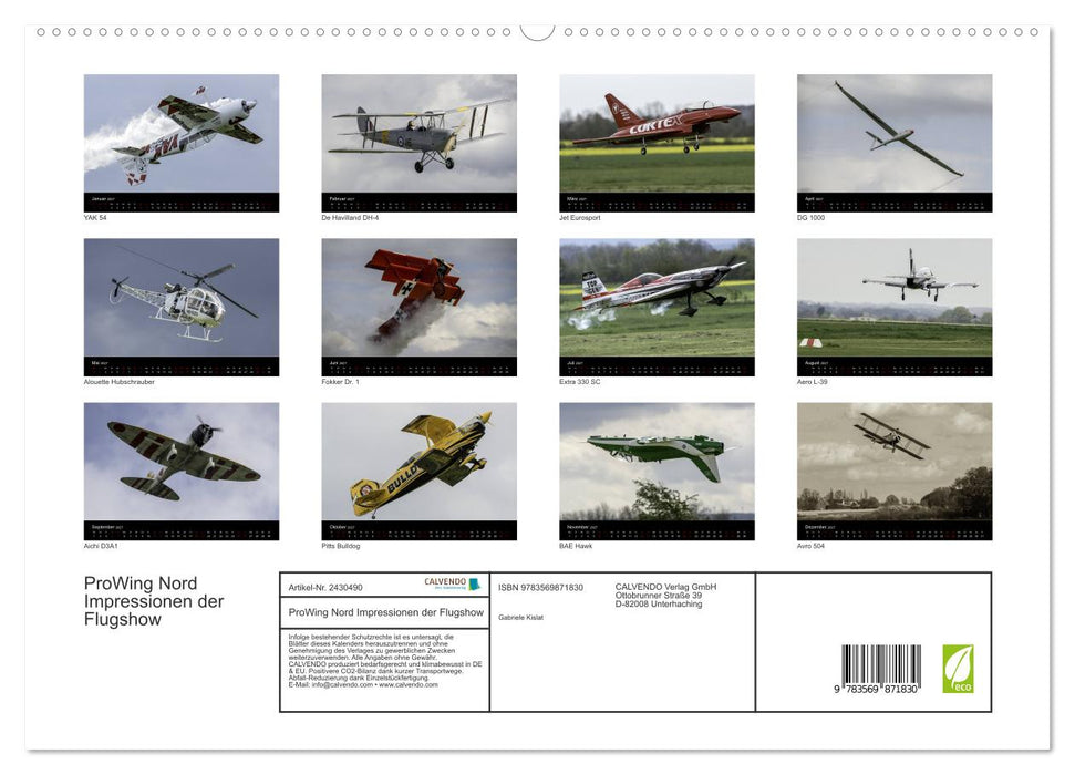 ProWing Nord Impressionen der Flugshow (CALVENDO Premium Wandkalender 2027)
