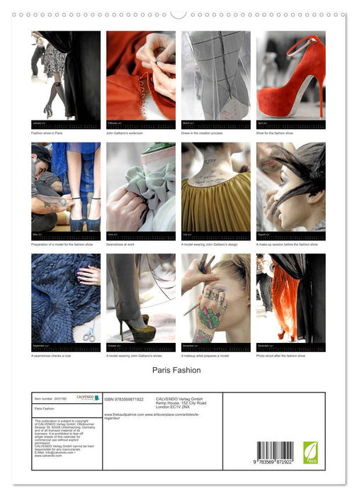 Paris Fashion (CALVENDO Premium-Calendar 2027)