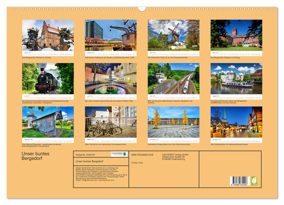 Unser buntes Bergedorf (CALVENDO Wandkalender 2027)