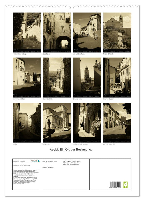 Assisi. Ein Ort der Besinnung. (CALVENDO Wandkalender 2027)
