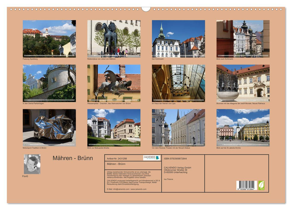 Mähren - Brünn (CALVENDO Wandkalender 2027)