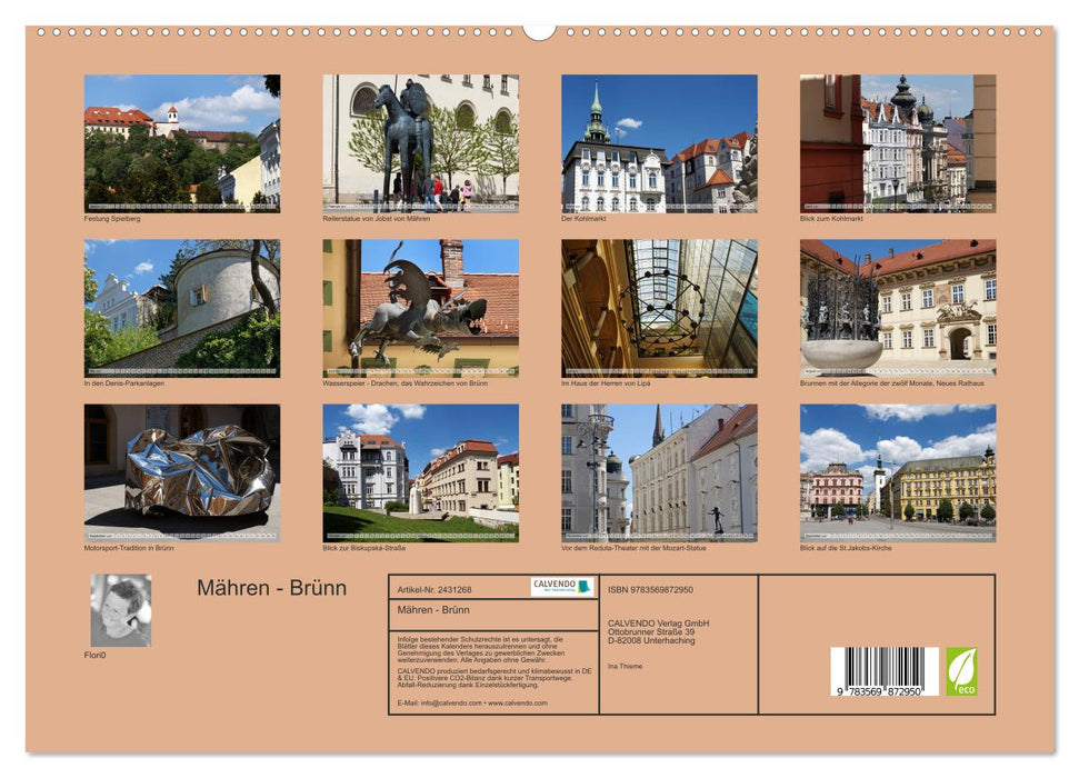 Mähren - Brünn (CALVENDO Premium Wandkalender 2027)