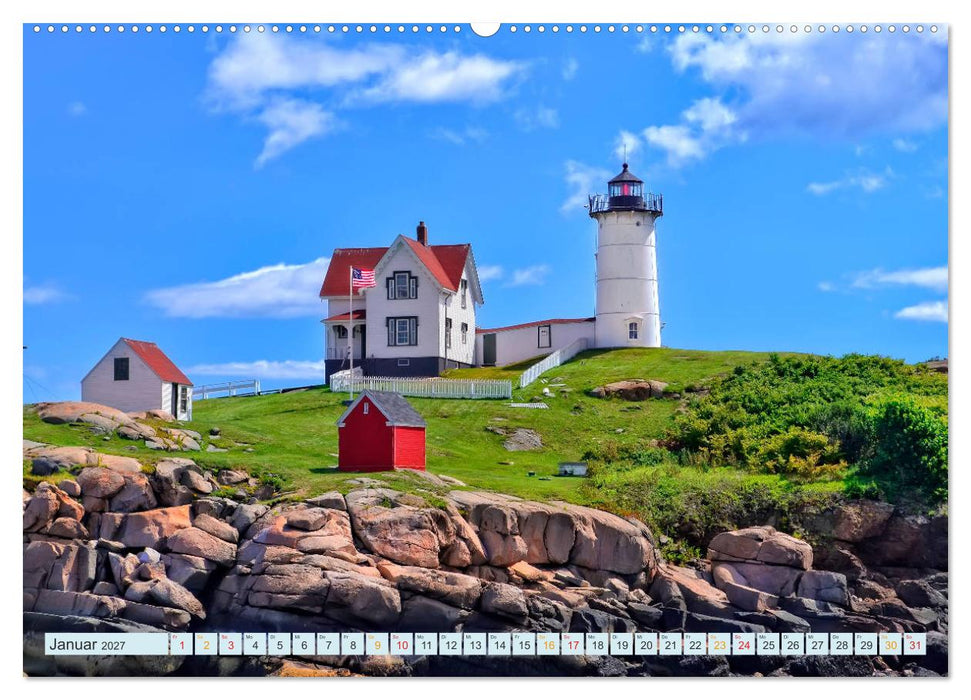 Leuchttürme - maritime Wegweiser (CALVENDO Premium Wandkalender 2027)