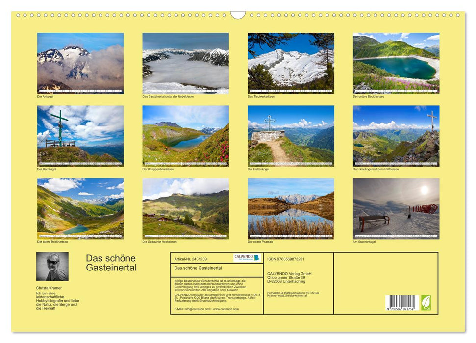 Das schöne Gasteinertal (CALVENDO Wandkalender 2027)