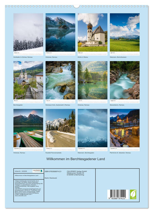 Willkommen im Berchtesgadener Land (CALVENDO Premium Wandkalender 2027)