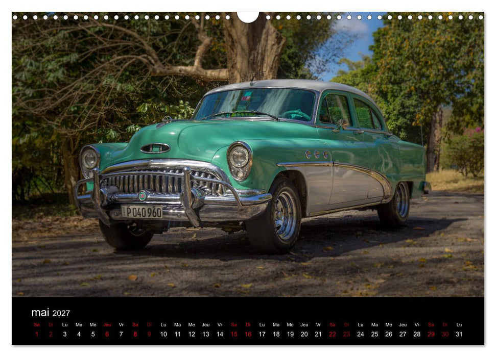 Cuba les belles américaines (CALVENDO Calendrier mensuel 2027)