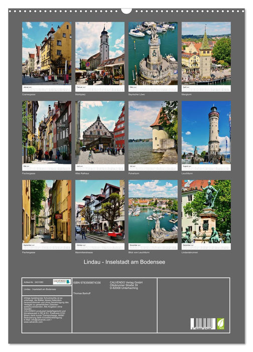 Lindau - Inselstadt am Bodensee (CALVENDO Wandkalender 2027)