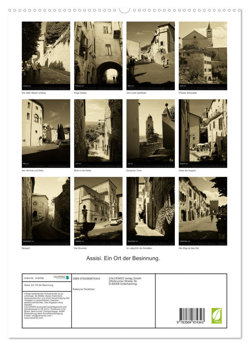 Assisi. Ein Ort der Besinnung. (CALVENDO Premium Wandkalender 2027)