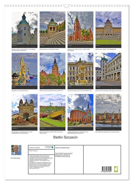 Stettin Szczecin (CALVENDO Wandkalender 2027)