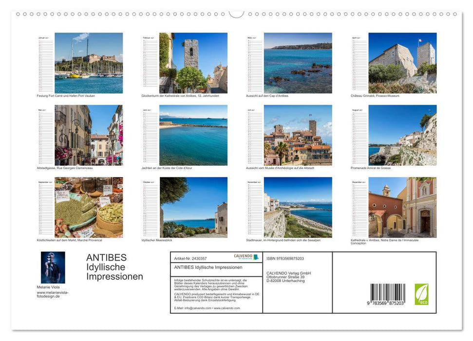 ANTIBES Idyllische Impressionen (CALVENDO Premium Wandkalender 2027)