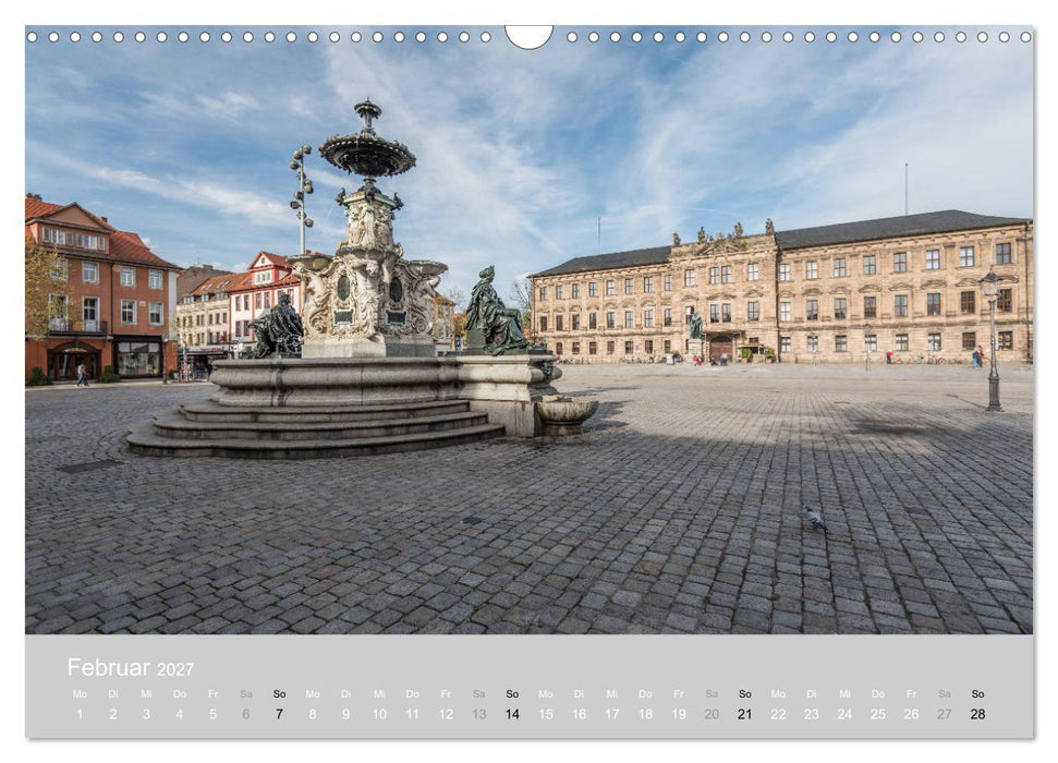 Hugenottenstadt Erlangen 2027 (CALVENDO Wandkalender 2027)