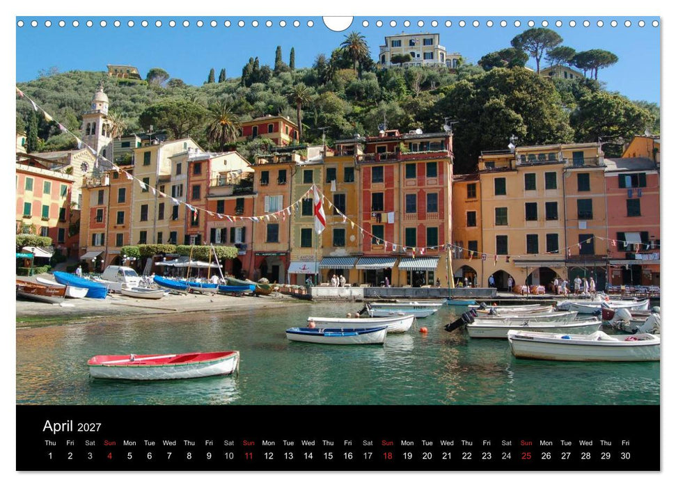 Portofino the Italian Riviera (CALVENDO Monthly Calendar 2027)