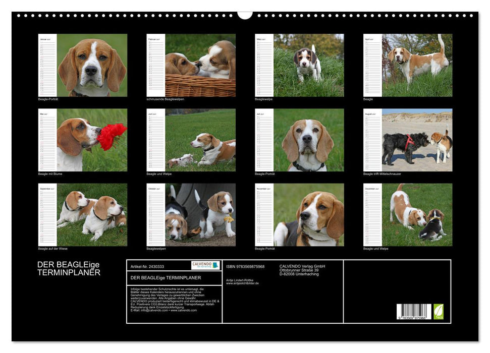 DER BEAGLEige TERMINPLANER (CALVENDO Wandkalender 2027)