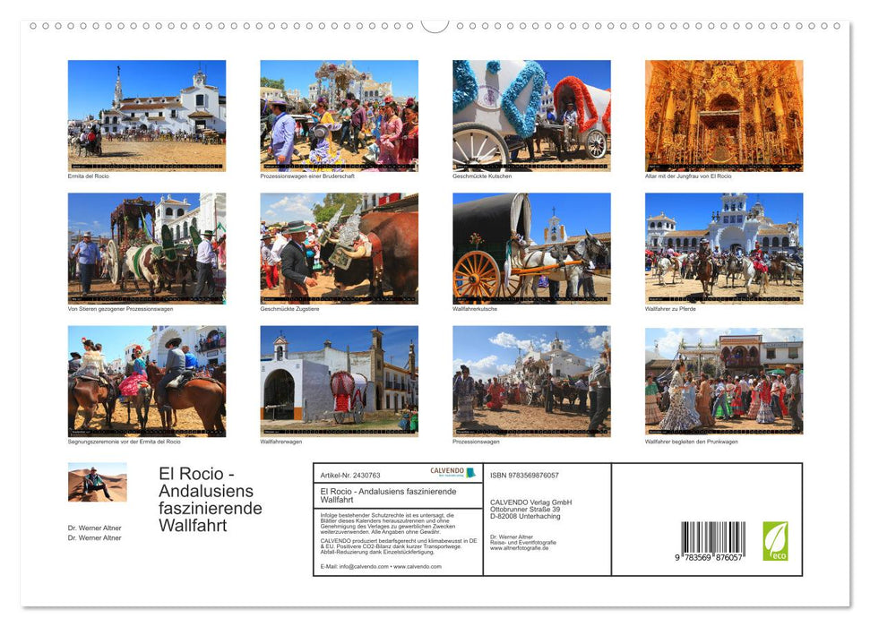 El Rocio - Andalusiens faszinierende Wallfahrt (CALVENDO Premium Wandkalender 2027)