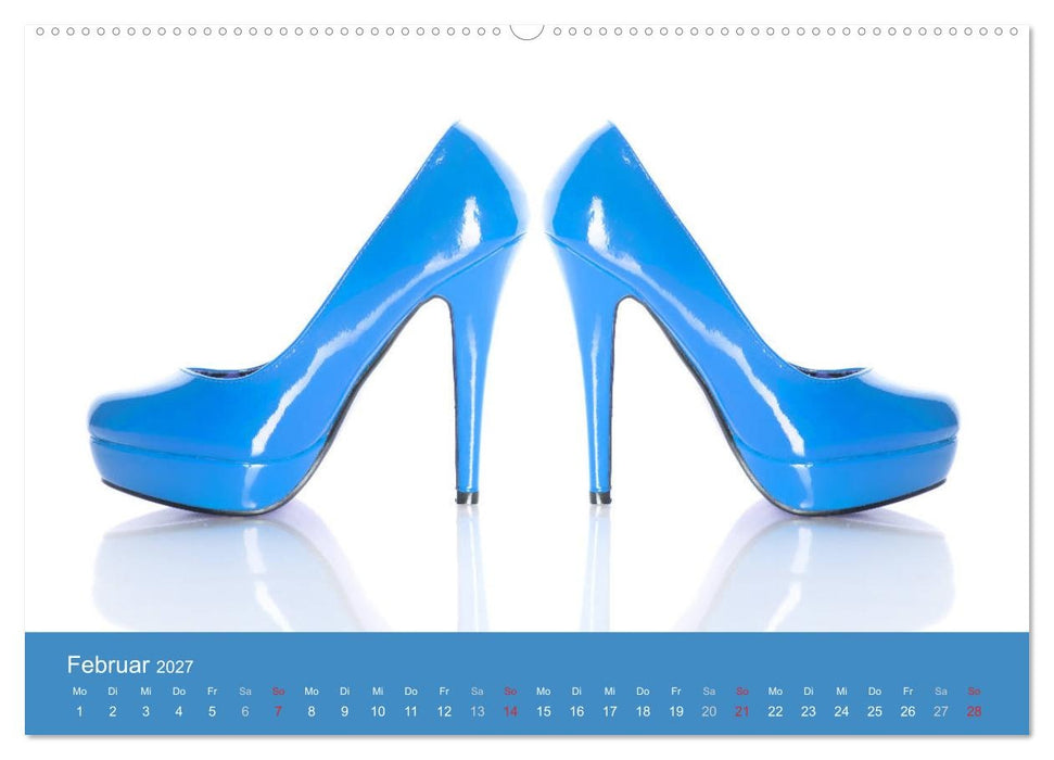 Farbenfrohe High Heels (CALVENDO Wandkalender 2027)