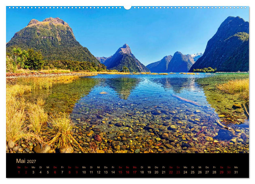 Südseetraum Neuseeland (CALVENDO Wandkalender 2027)