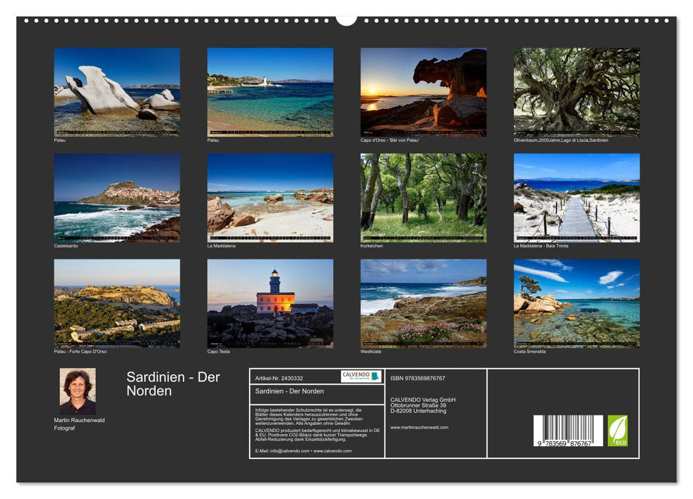 Sardinien - Der Norden (CALVENDO Premium Wandkalender 2027)