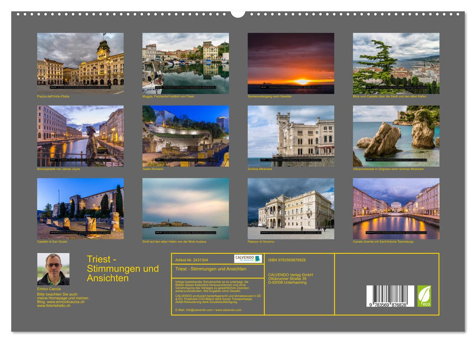 Triest - Stimmungen und Ansichten (CALVENDO Premium Wandkalender 2027)