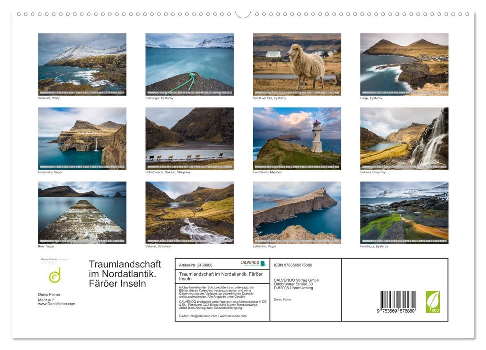 Traumlandschaft im Nordatlantik. Färöer Inseln (CALVENDO Premium Wandkalender 2027)