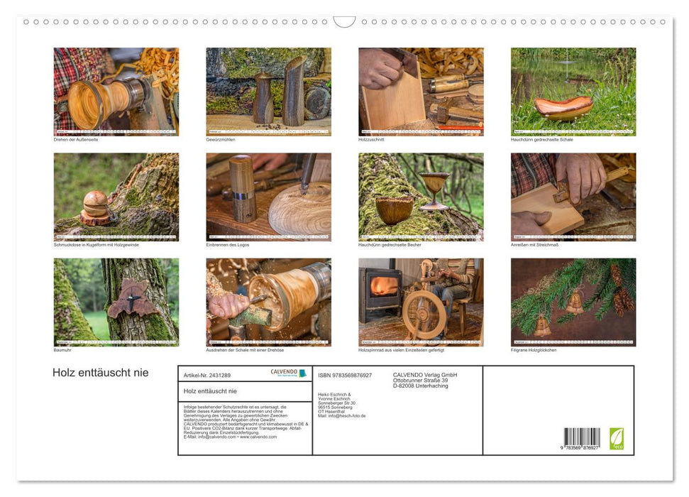 Holz enttäuscht nie (CALVENDO Wandkalender 2027)