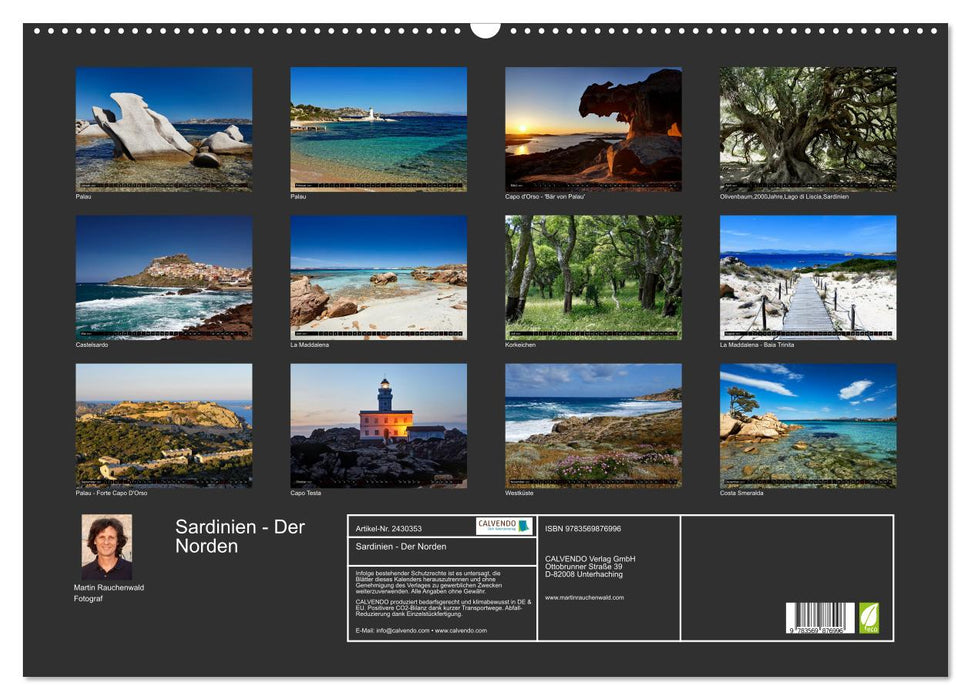 Sardinien - Der Norden (CALVENDO Wandkalender 2027)