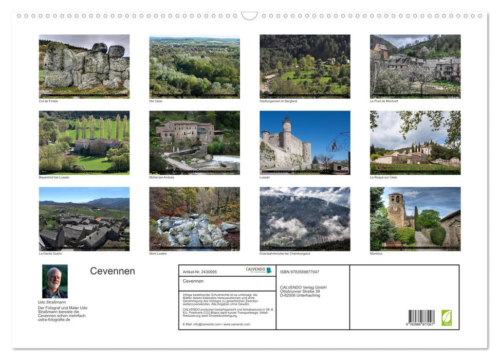 Cevennen (CALVENDO Wandkalender 2027)