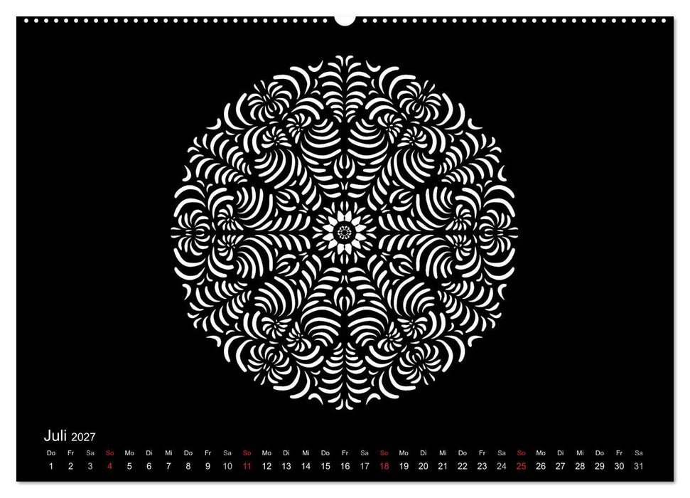 Entspannung und Ruhe durch Mandalas (CALVENDO Premium Wandkalender 2027)