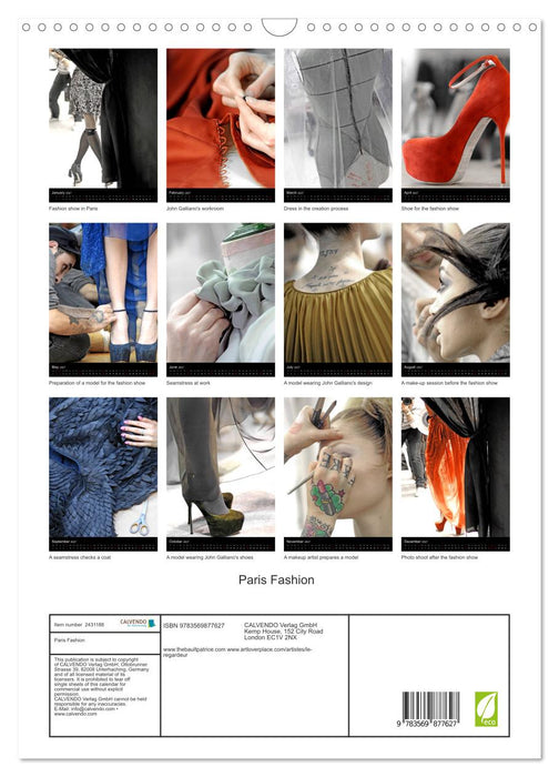 Paris Fashion (CALVENDO Monthly Calendar 2027)