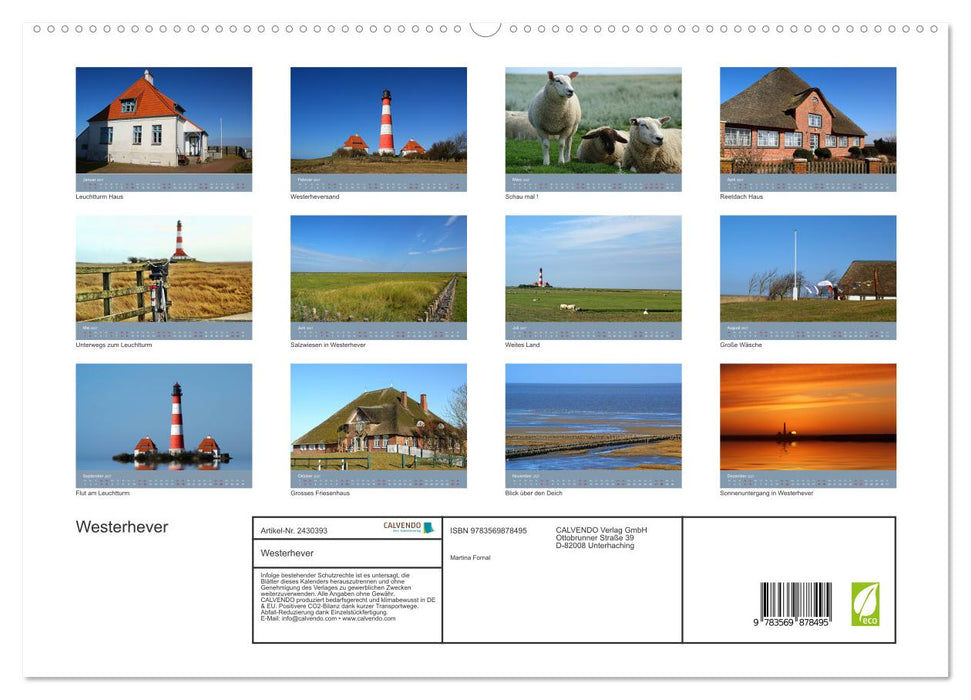 Westerhever (CALVENDO Premium Wandkalender 2027)