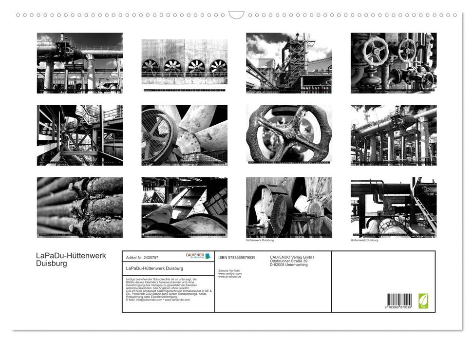 LaPaDu-Hüttenwerk Duisburg (CALVENDO Wandkalender 2027)