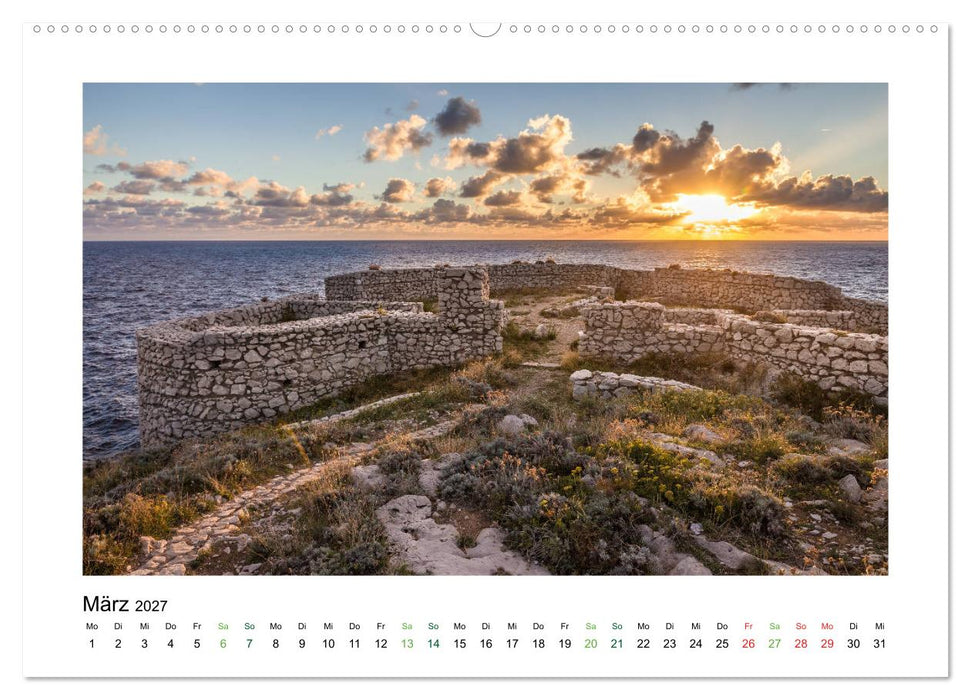 Sehnsuchtsinseln Capri und Ischia (CALVENDO Premium Wandkalender 2027)