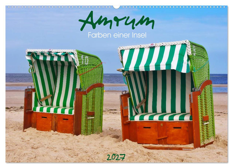 Amrum - Farben einer Insel (CALVENDO Wandkalender 2027)