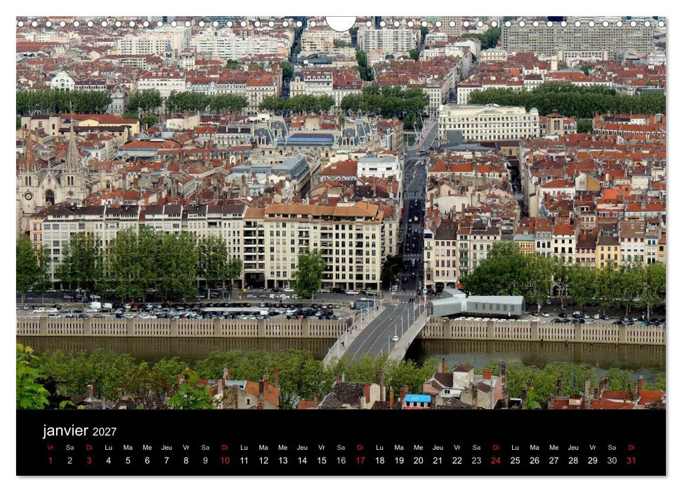 Tout simplement Lyon (CALVENDO Calendrier mensuel 2027)