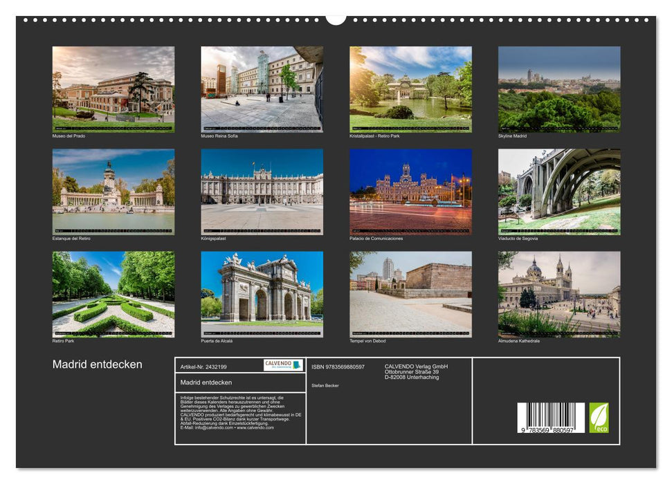 Madrid entdecken (CALVENDO Premium Wandkalender 2027)
