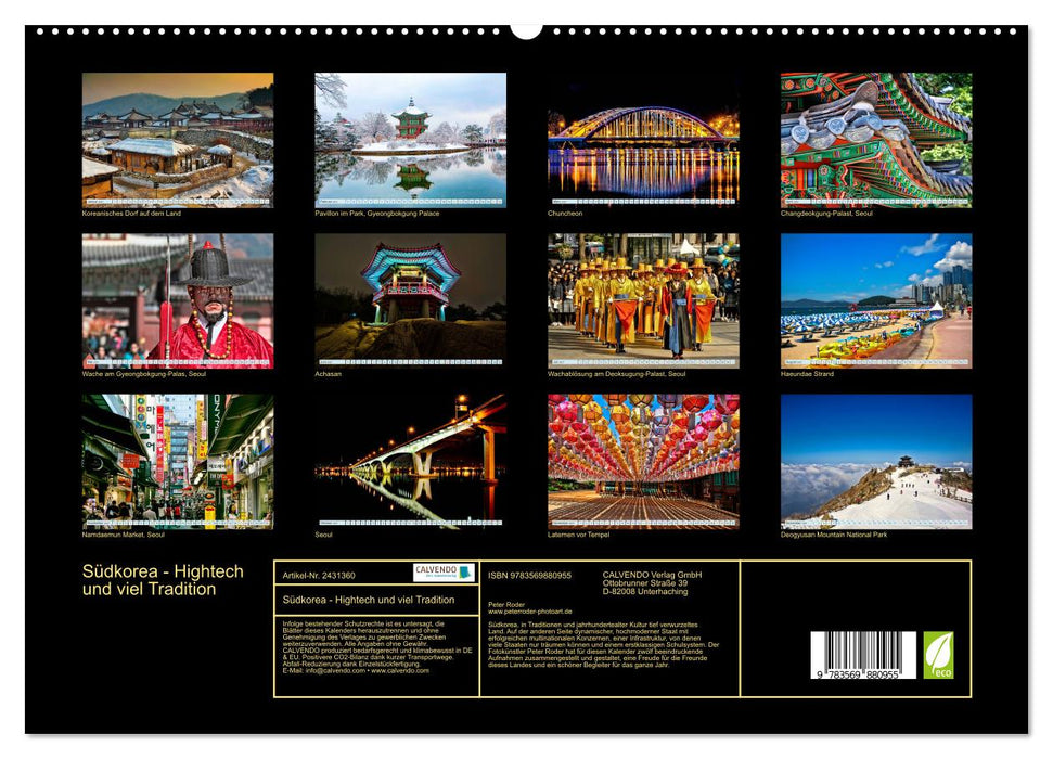 Südkorea - Hightech und viel Tradition (CALVENDO Premium Wandkalender 2027)