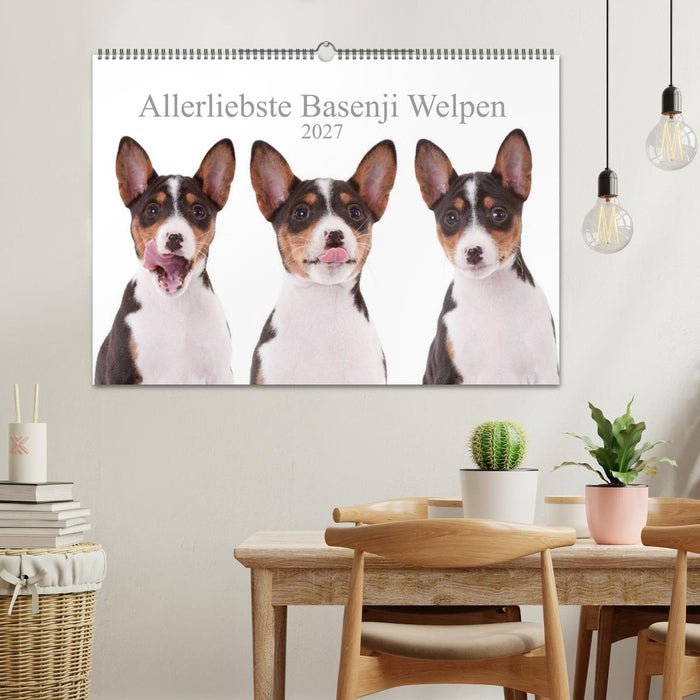 Allerliebste Basenji Welpen 2027 (CALVENDO Wandkalender 2027)