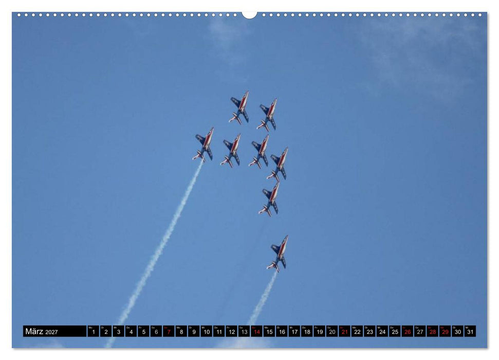 Augenblicke in der Luft: Patrouille de France (CALVENDO Premium Wandkalender 2027)
