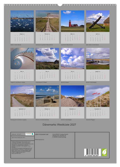 Dänemarks Westküste 2027 (CALVENDO Premium Wandkalender 2027)