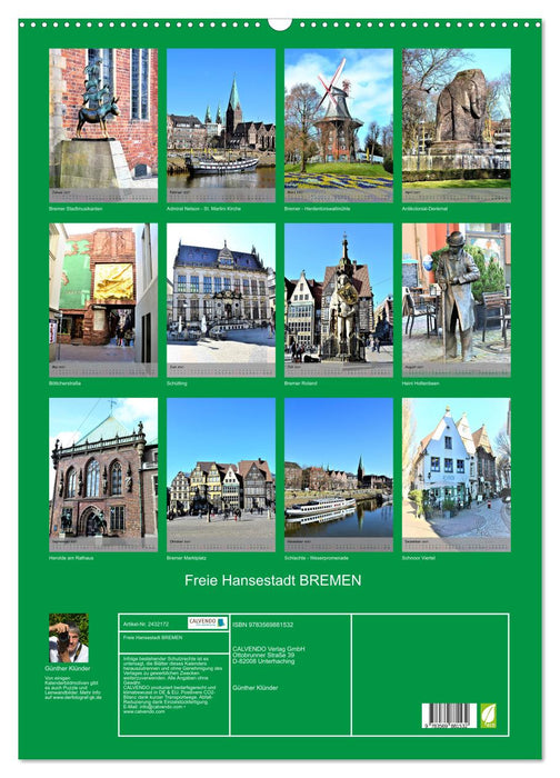 Freie Hansestadt BREMEN (CALVENDO Wandkalender 2027)