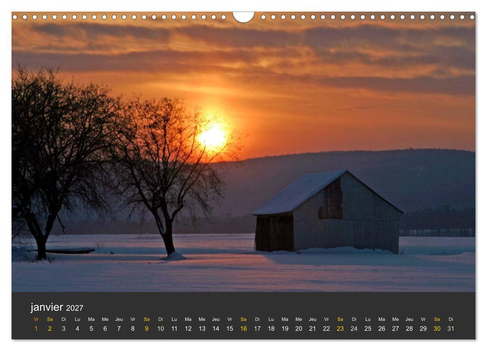 Regard sur les saisons du Québec (CALVENDO Calendrier mensuel 2027)