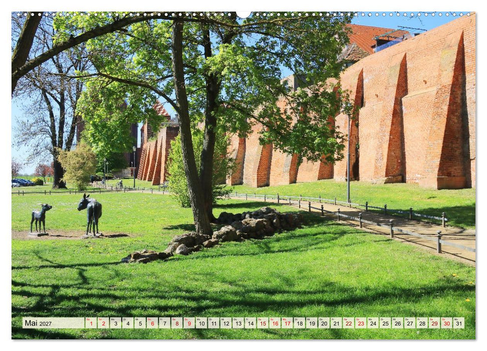 Tangermünde - Backstein und Elbe (CALVENDO Wandkalender 2027)