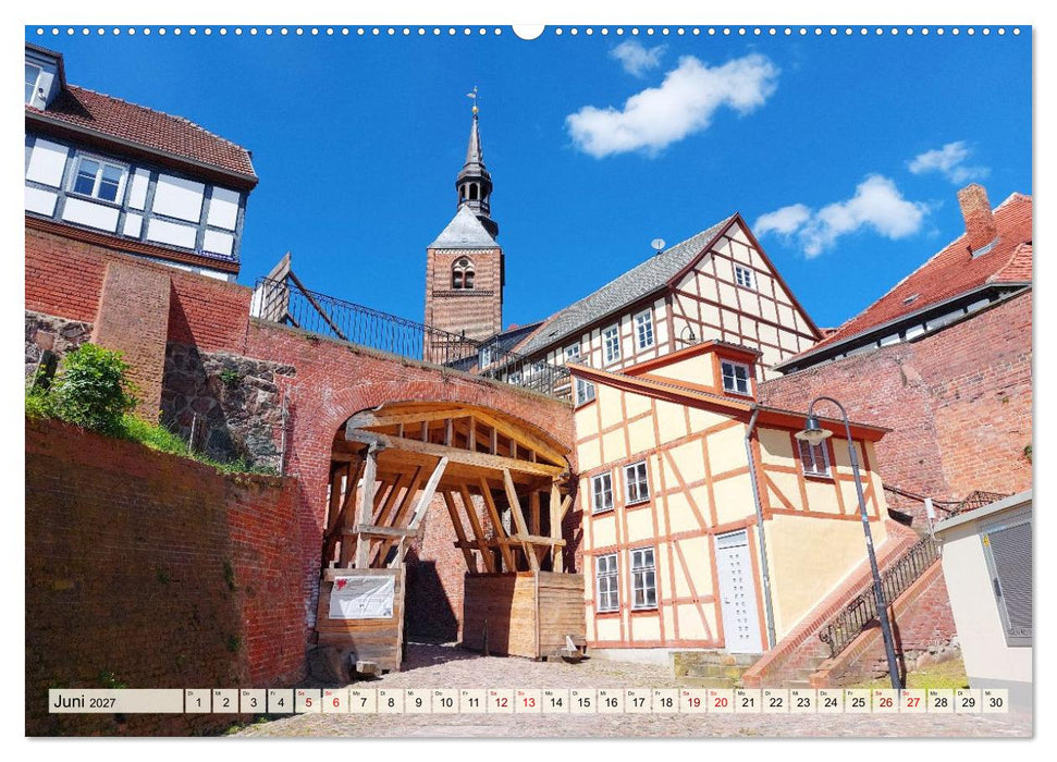 Tangermünde - Backstein und Elbe (CALVENDO Wandkalender 2027)