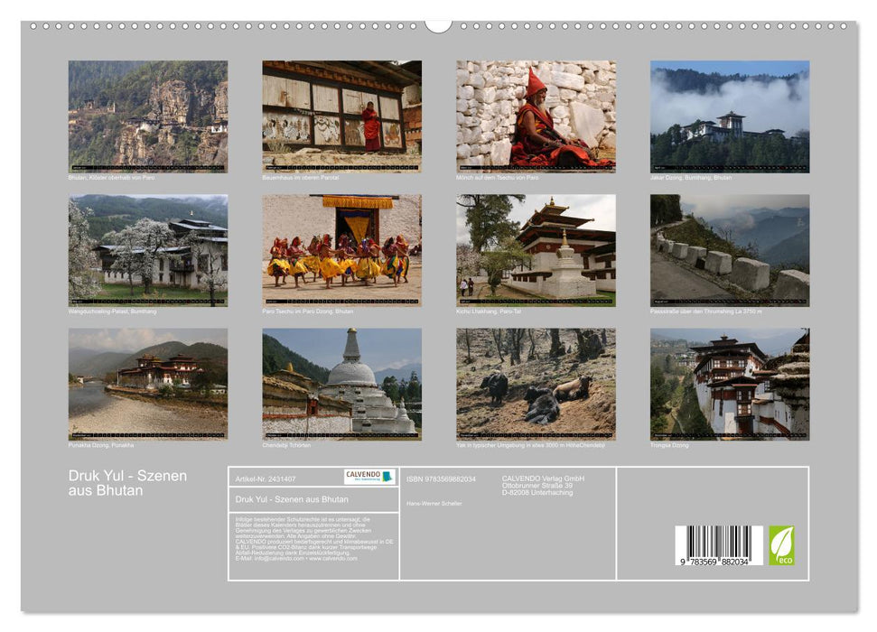Druk Yul - Szenen aus Bhutan (CALVENDO Premium Wandkalender 2027)