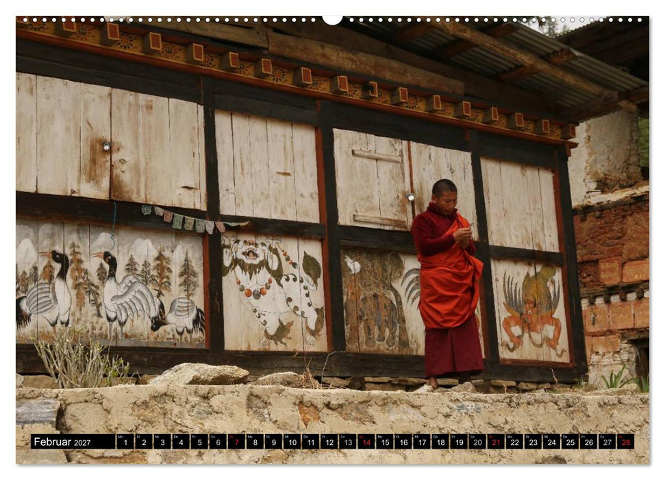Druk Yul - Szenen aus Bhutan (CALVENDO Premium Wandkalender 2027)