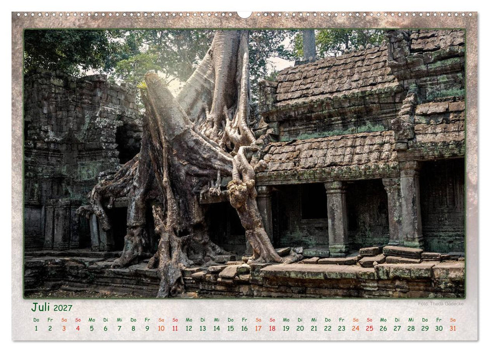Kambodscha, Angkor Thom, Angkor Wat und Bayon (CALVENDO Premium Wandkalender 2027)