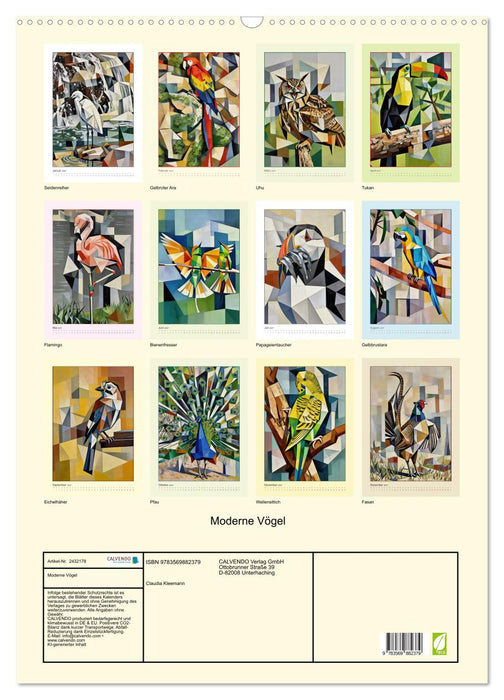 Moderne Vögel (CALVENDO Wandkalender 2027)