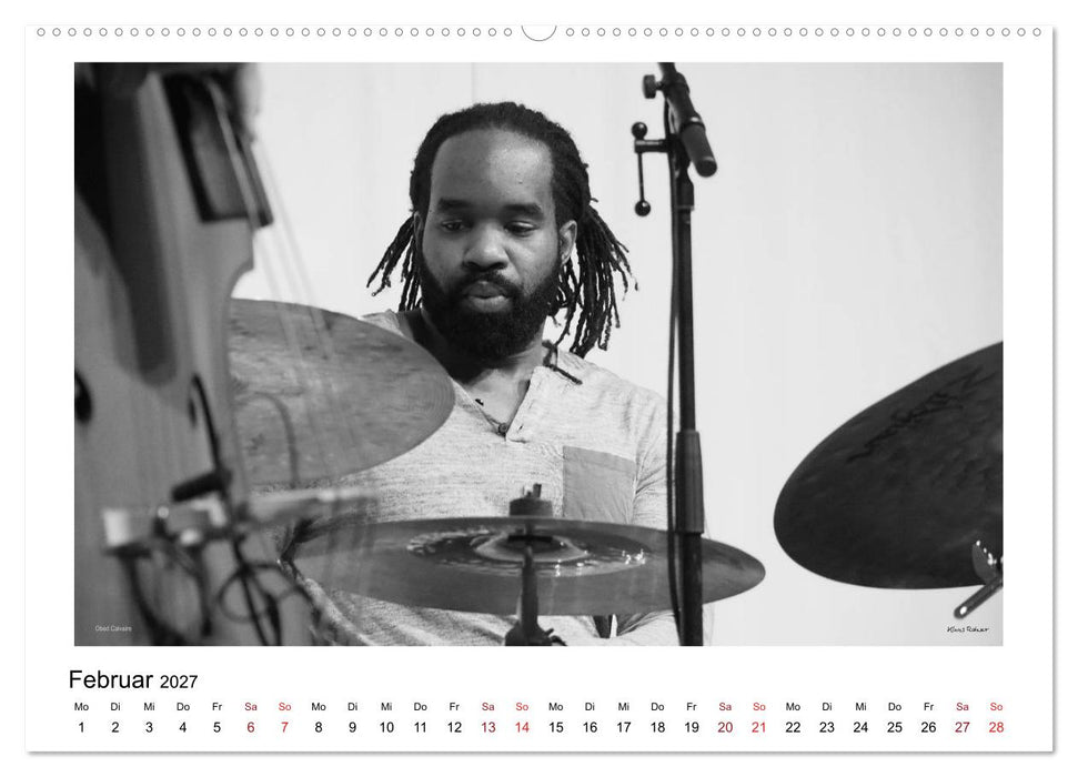 Internationale Meister des Jazz in Schwarzweiß (CALVENDO Wandkalender 2027)