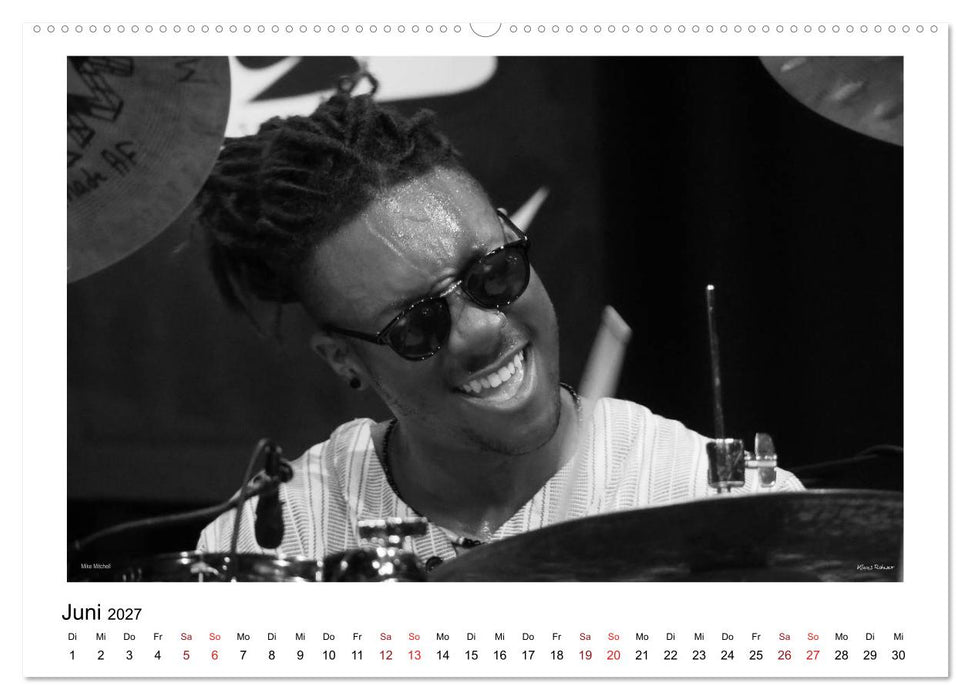 Internationale Meister des Jazz in Schwarzweiß (CALVENDO Wandkalender 2027)