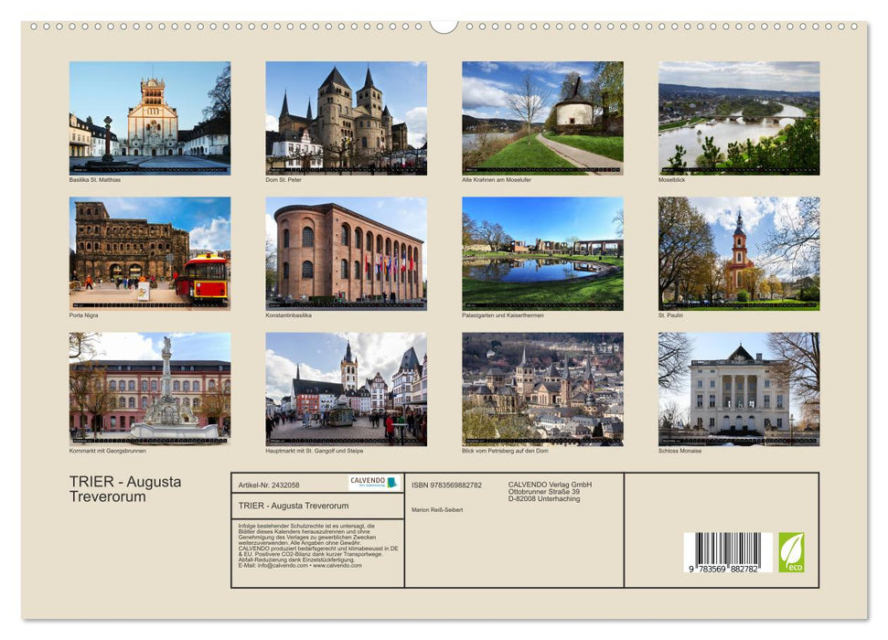 TRIER - Augusta Treverorum (CALVENDO Premium Wandkalender 2027)